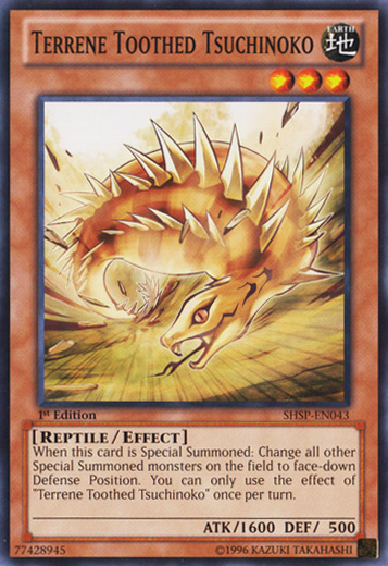 Terrene Toothed Tsuchinoko, Shadow Specters Sneak Peek Participation Card · SHSP-EN043