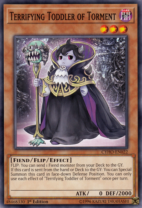 Terrifying Toddler of Torment, Cybernetic Horizon Sneak Peek Participation Card · CYHO-EN022