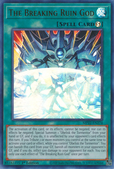 The Breaking Ruin God, 2022 Tin of the Pharaoh's Gods · MP22-EN274