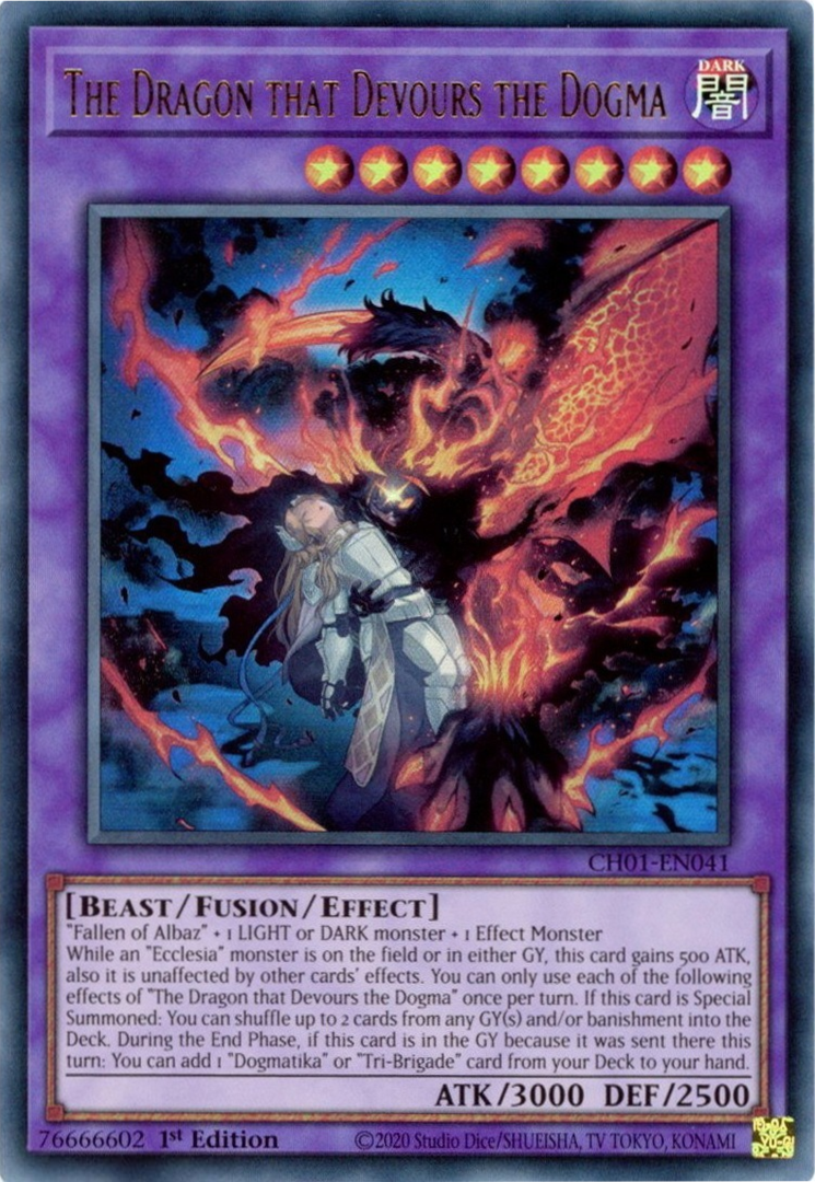 The Dragon that Devours the Dogma, THE CHRONICLES DECK: The Fallen & The Virtuous (All-Foil Edition) · CH01-EN041