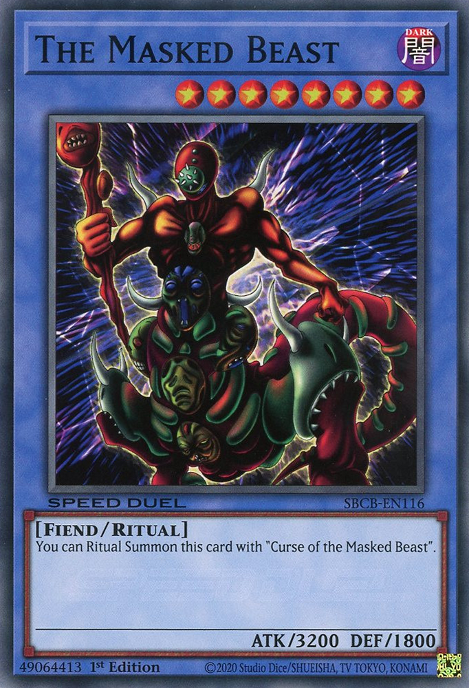 The Masked Beast, Speed Duel: Battle City Box · SBCB-EN116