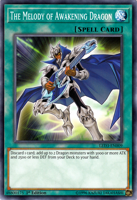 The Melody of Awakening Dragon, Legendary Duelists: White Dragon Abyss · LED3-EN009