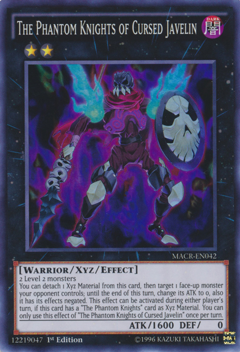 The Phantom Knights of Cursed Javelin, Maximum Crisis Sneak Peek Participation Card · MACR-EN042