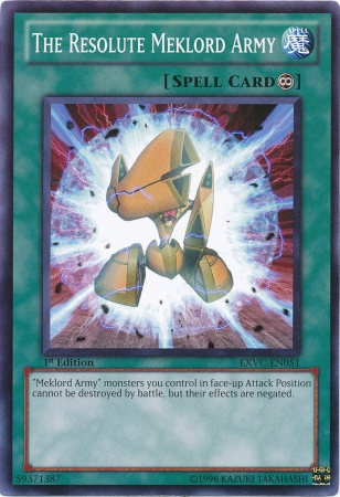 The Resolute Meklord Army, Extreme Victory Sneak Peek Participation Card · EXVC-EN051