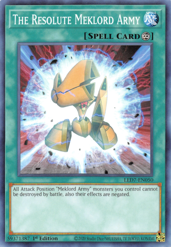 The Resolute Meklord Army, Legendary Duelists: Rage of Ra · LED7-EN050