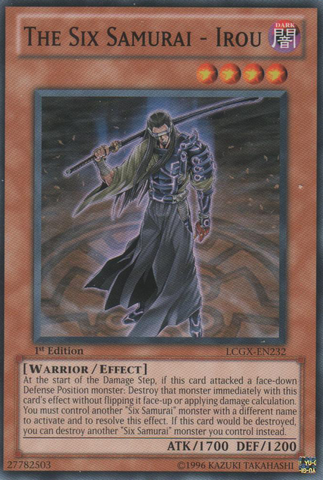 The Six Samurai - Irou, Legendary Collection 2: The Duel Academy Years Mega Pack · LCGX-EN232