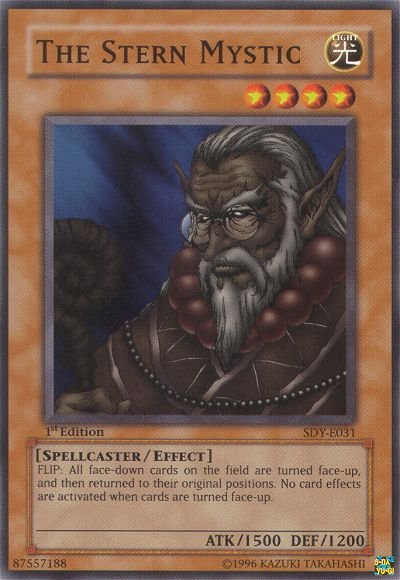 The Stern Mystic, Summoned Skull Sample promotional card · SDY-E031