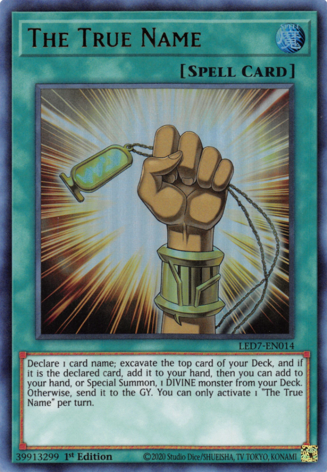 The True Name, Legendary Duelists: Rage of Ra · LED7-EN014