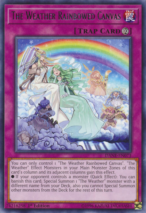 The Weather Rainbowed Canvas, Dark Neostorm Sneak Peek Participation Card · DANE-EN073