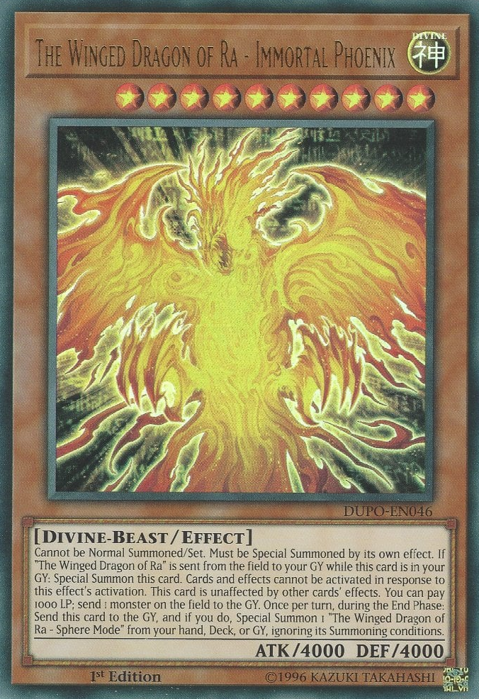 The Winged Dragon of Ra - Immortal Phoenix, Duel Power · DUPO-EN046