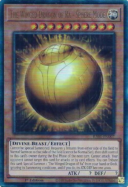 The Winged Dragon of Ra - Sphere Mode, 25th Anniversary Rarity Collection · RA01-EN007