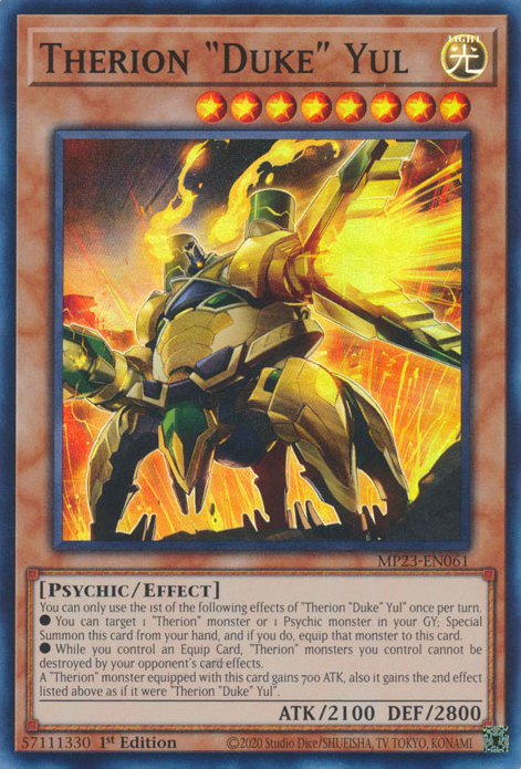 Therion "Duke" Yul, 25th Anniversary Tin: Dueling Heroes Mega Pack · MP23-EN061