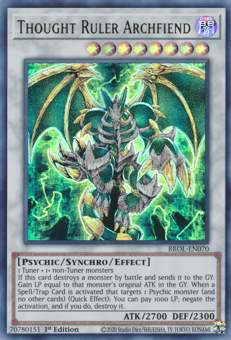 Thought Ruler Archfiend, Brothers of Legend · BROL-EN070