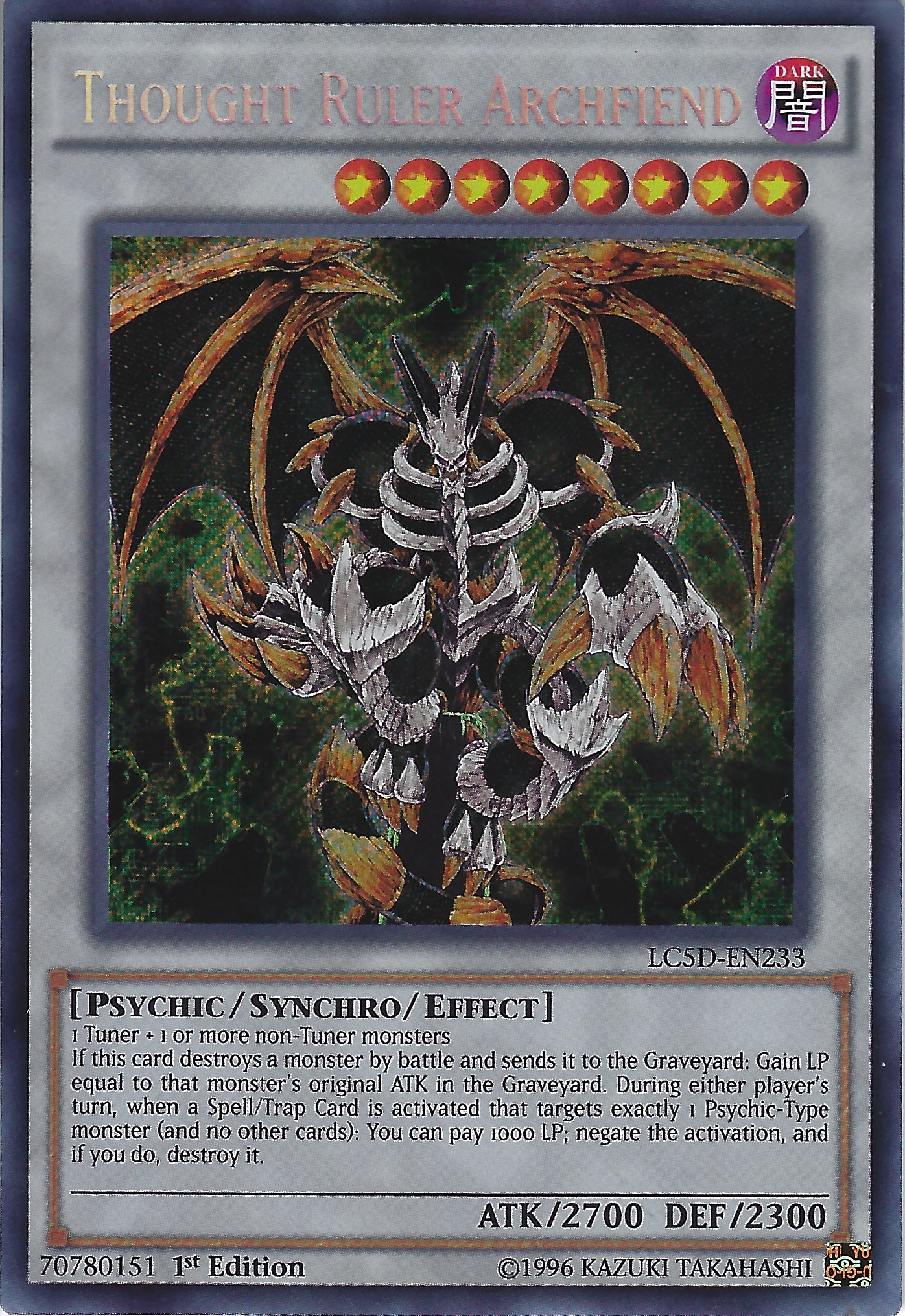 Thought Ruler Archfiend, Legendary Collection 5D's Mega Pack · LC5D-EN233