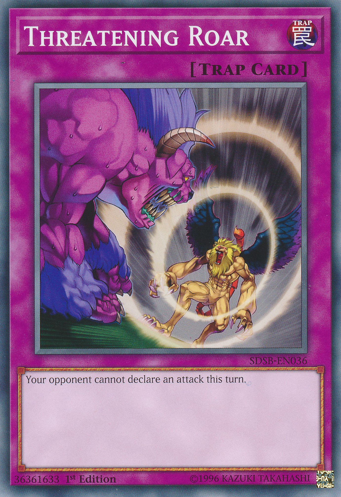 Threatening Roar, Structure Deck: Soulburner · SDSB-EN036