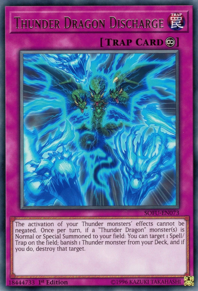 Thunder Dragon Discharge, Soul Fusion Sneak Peek Participation Card · SOFU-EN073