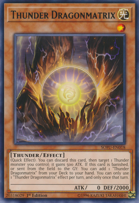 Thunder Dragonmatrix, Soul Fusion Sneak Peek Participation Card · SOFU-EN018