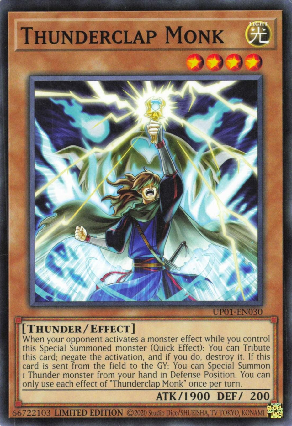 Thunderclap Monk, Ultimate Tournament Pack 1 · UP01-EN030