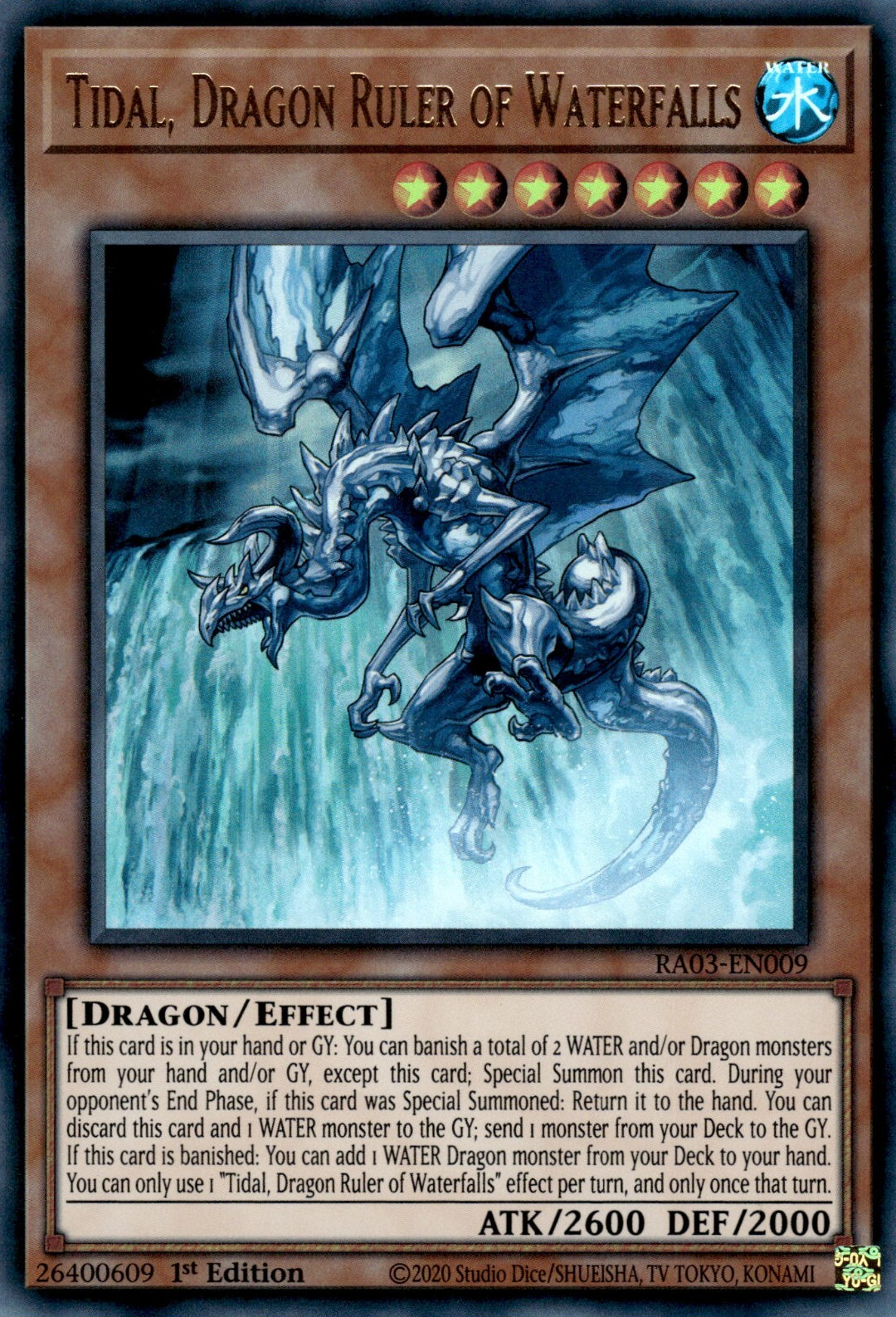 Tidal, Dragon Ruler of Waterfalls, Quarter Century Bonanza · RA03-EN009