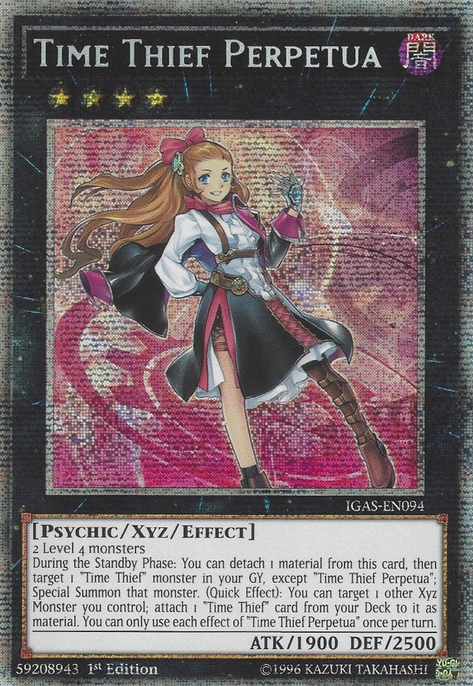 Time Thief Perpetua, Ignition Assault Sneak Peek Participation Card · IGAS-EN094