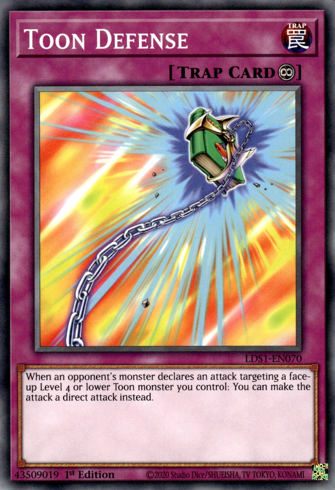 Toon Defense, Legendary Duelists: Season 1 · LDS1-EN070