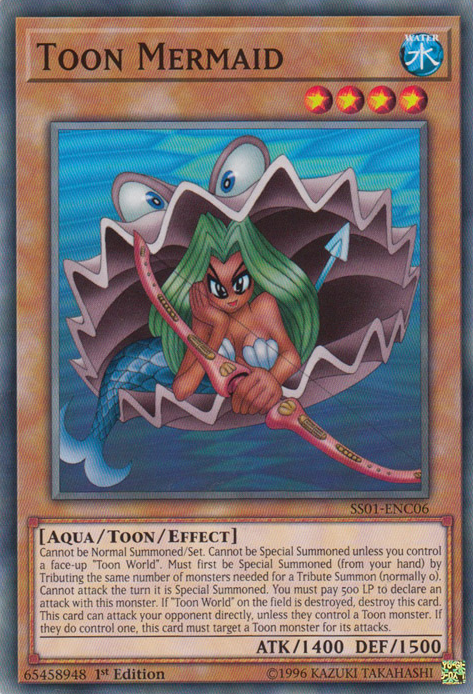 Toon Mermaid, Speed Duel Starter Decks: Destiny Masters · SS01-ENC06