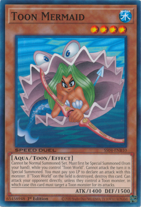 Toon Mermaid, Speed Duel Starter Decks: Match of the Millennium · SS04-ENB10