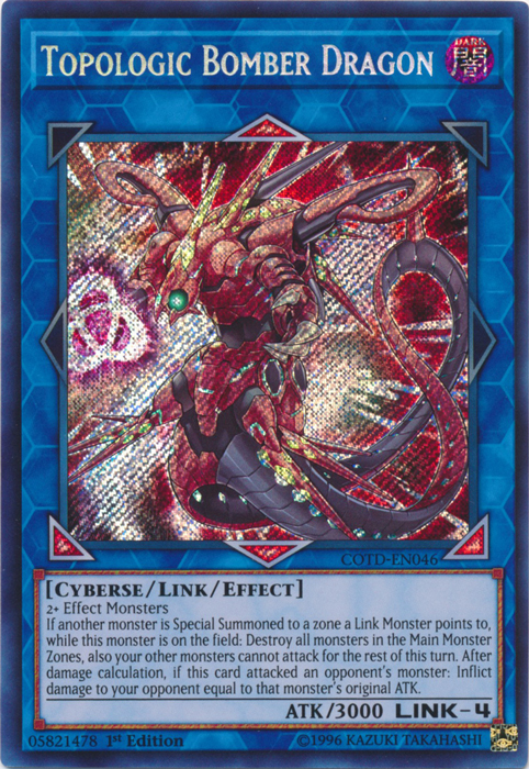 Topologic Bomber Dragon, Code of the Duelist Sneak Peek Participation Card · COTD-EN046