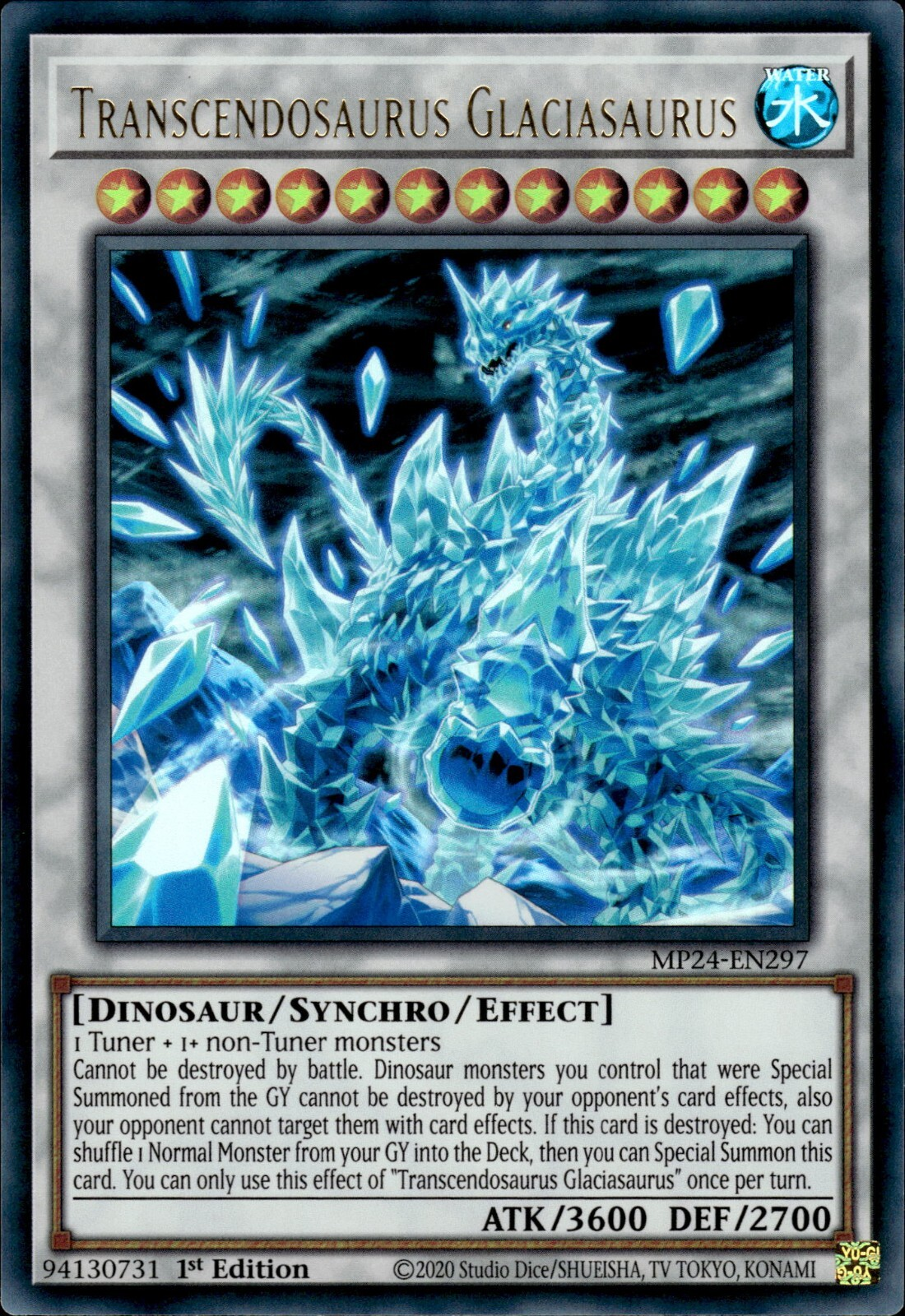 Transcendosaurus Glaciasaurus, 25th Anniversary Tin: Dueling Mirrors · MP24-EN297