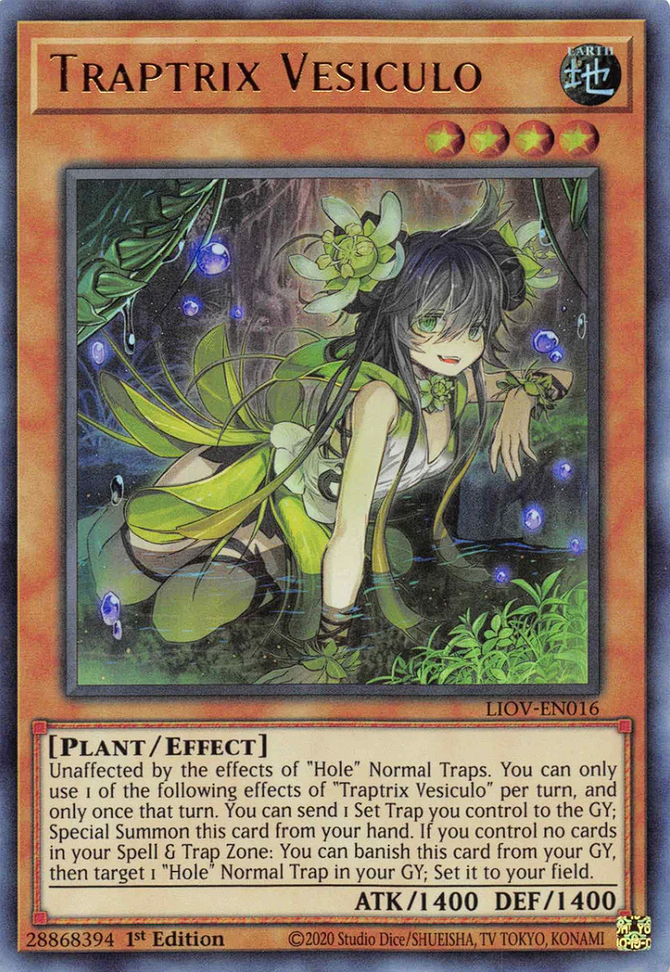 Traptrix Vesiculo, Lightning Overdrive Premiere! promotional card · LIOV-EN016