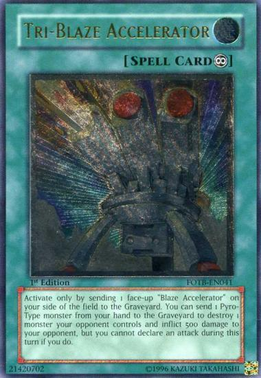 Tri-Blaze Accelerator, Force of the Breaker Sneak Peek Participation Card · FOTB-EN041