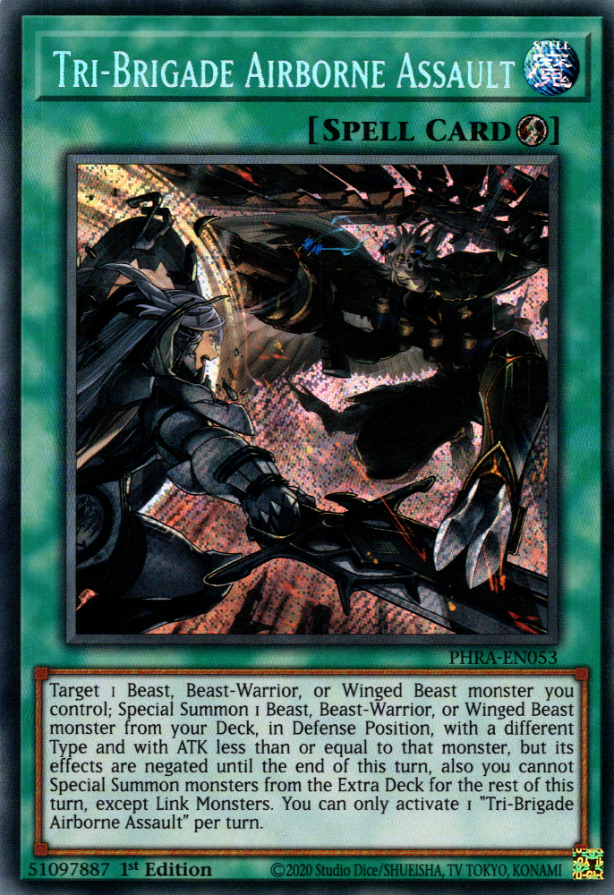Tri-Brigade Airborne Assault, Phantom Rage Premiere! promotional card · PHRA-EN053