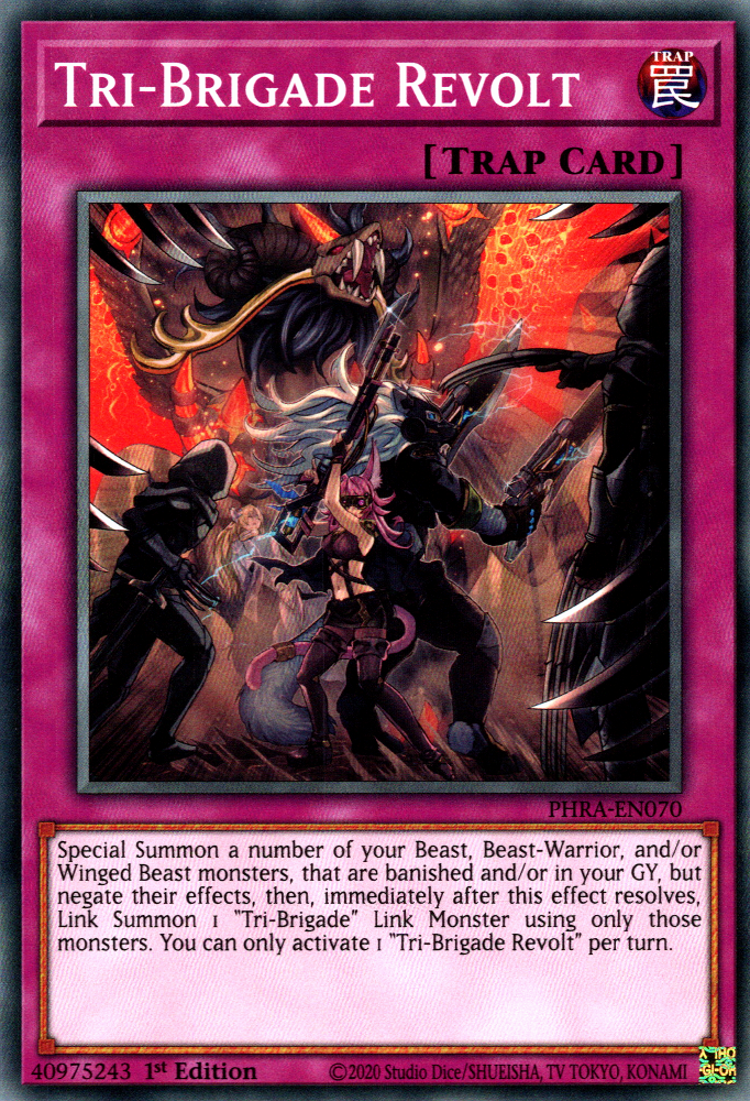 Tri-Brigade Revolt, Phantom Rage Premiere! promotional card · PHRA-EN070