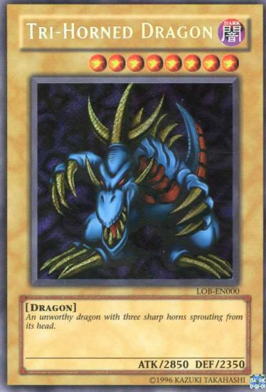 Tri-Horned Dragon, Legend of Blue Eyes White Dragon · LOB-000