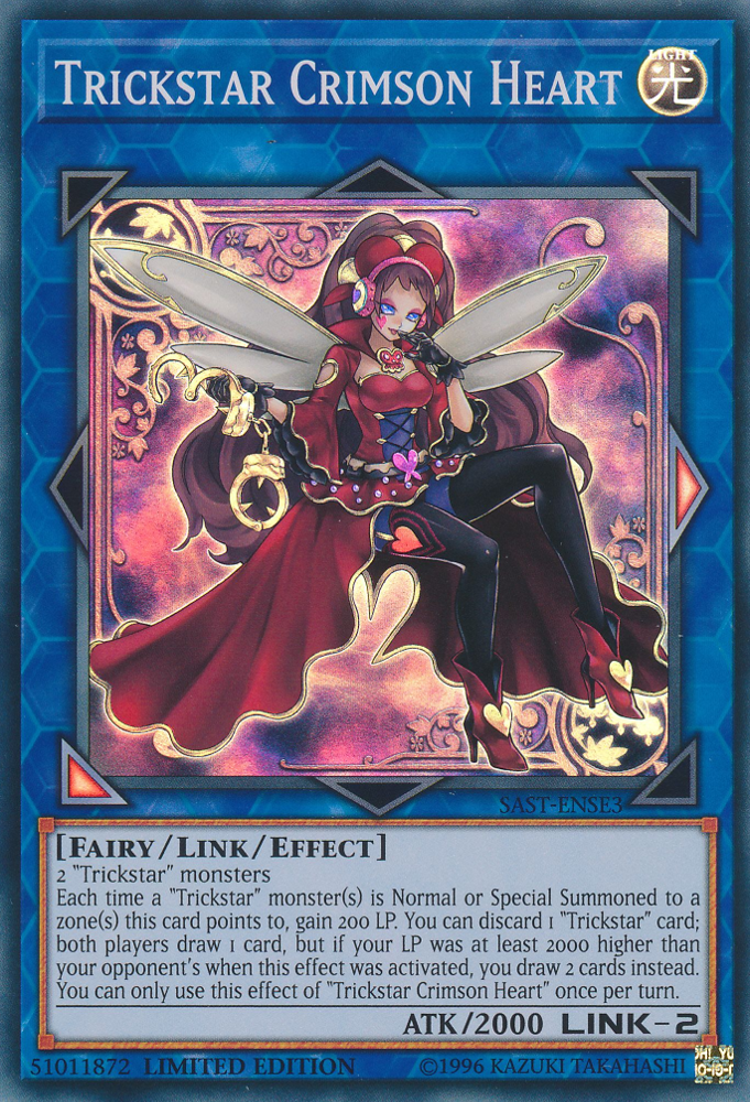 Trickstar Crimson Heart, Savage Strike Sneak Peek Participation Card · SAST-ENSE3