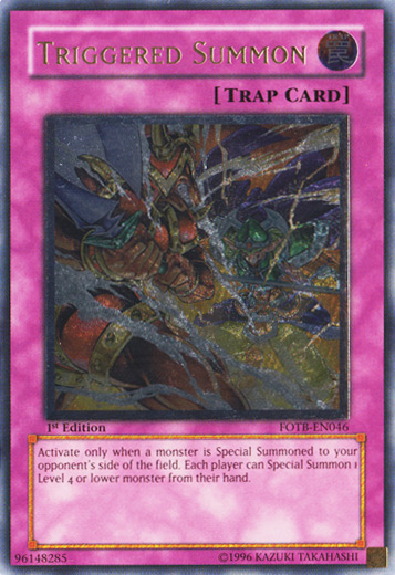 Triggered Summon, Force of the Breaker Sneak Peek Participation Card · FOTB-EN046
