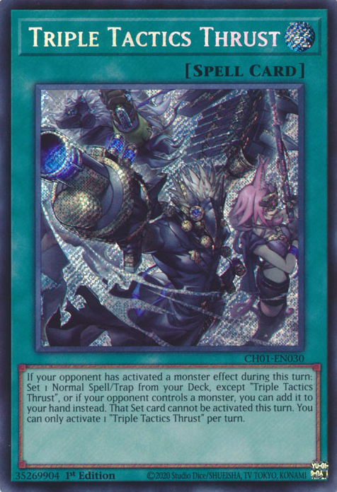 Triple Tactics Thrust, THE CHRONICLES DECK: The Fallen & The Virtuous (All-Foil Edition) · CH01-EN030