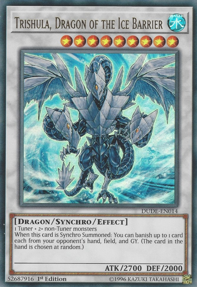 Trishula, Dragon of the Ice Barrier, Duel Devastator · DUDE-EN014