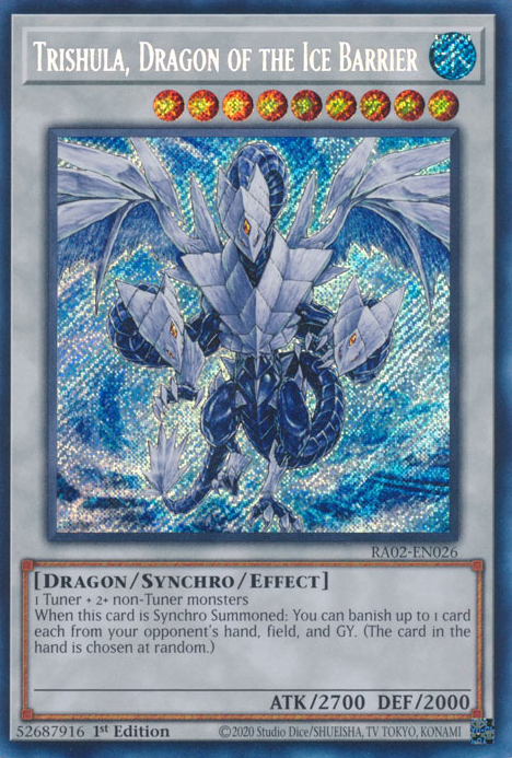 Trishula, Dragon of the Ice Barrier, 25th Anniversary Rarity Collection II · RA02-EN026
