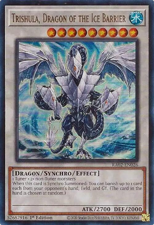 Trishula, Dragon of the Ice Barrier, 25th Anniversary Rarity Collection II · RA02-EN026