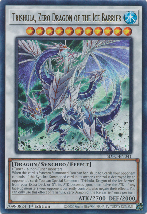 Trishula, Zero Dragon of the Ice Barrier, Structure Deck: Freezing Chains · SDFC-EN041