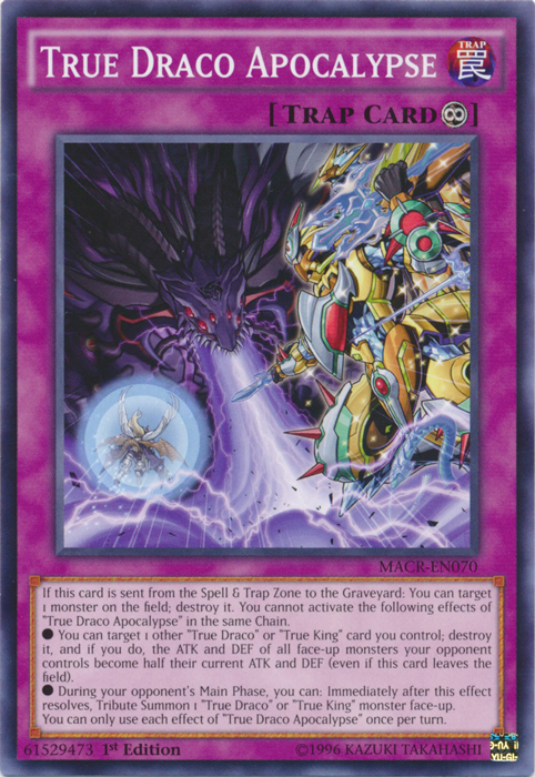 True Draco Apocalypse, Maximum Crisis Sneak Peek Participation Card · MACR-EN070