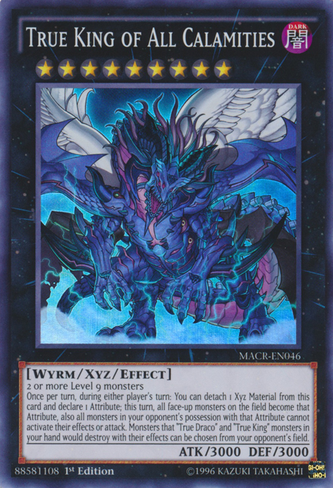 True King of All Calamities, Maximum Crisis Sneak Peek Participation Card · MACR-EN046