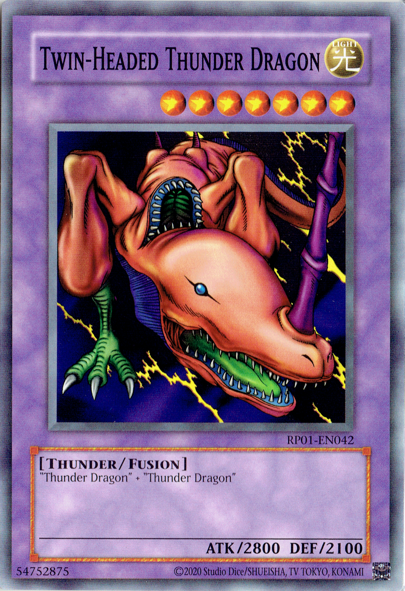 Twin-Headed Thunder Dragon, Retro Pack · RP01-EN042