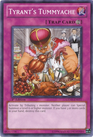Tyrant's Tummyache, Generation Force Sneak Peek Participation Card · GENF-EN077