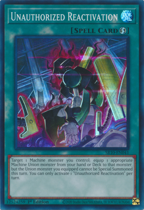 Unauthorized Reactivation, Structure Deck: Mechanized Madness · SR10-EN041