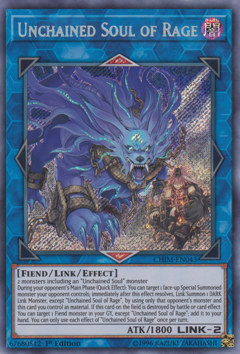 Unchained Soul of Rage, Chaos Impact Sneak Peek Participation Card · CHIM-EN043