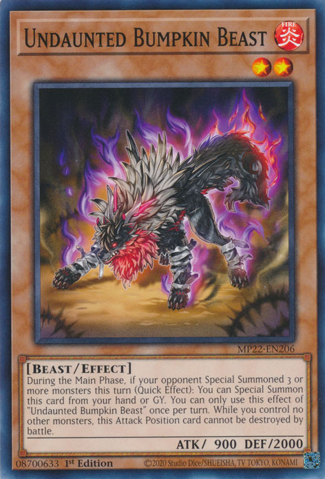 Undaunted Bumpkin Beast, 2022 Tin of the Pharaoh's Gods · MP22-EN206