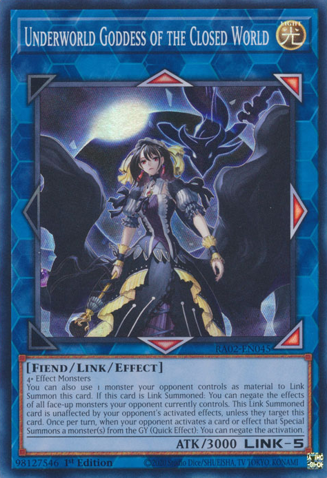 Underworld Goddess of the Closed World, 25th Anniversary Rarity Collection II · RA02-EN045