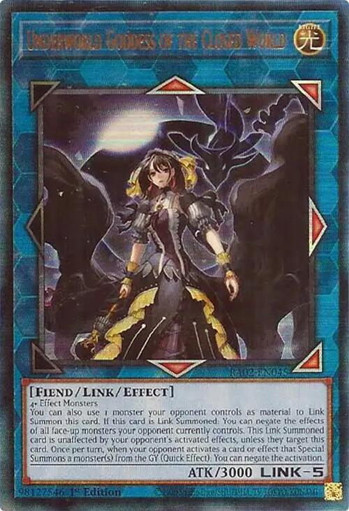 Underworld Goddess of the Closed World, 25th Anniversary Rarity Collection II · RA02-EN045